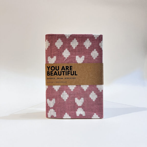 A6 BLANK JOURNAL | SKETCHBOOK - FABRIC COVERED , 100 GSM