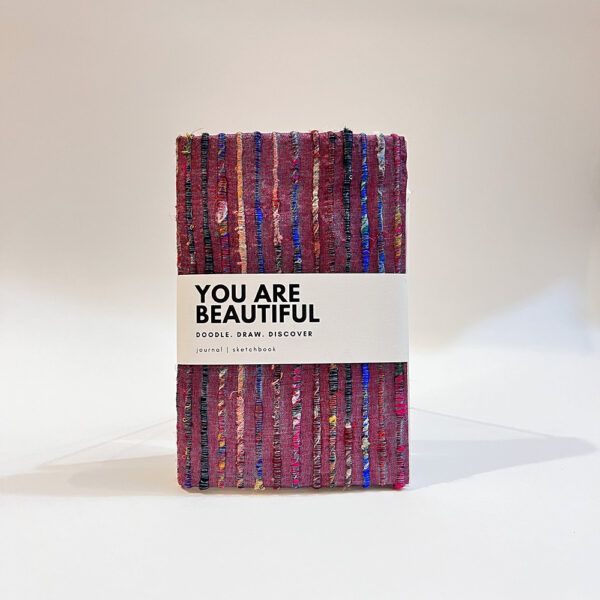 A6 MULTICOLOUR SILK SLUB BLANK JOURNAL | SKETCHBOOK