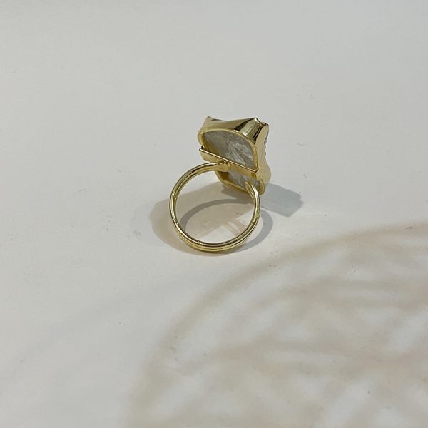 RAW CITRINE ADJUSTABLE RING - Image 2